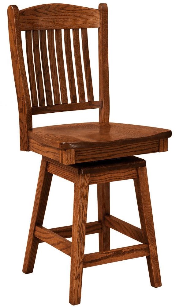 F N Woodworking Carlisle Carlisle SW 24 Customizable Solid Wood 24 Swivel Counter Stool Wayside Furniture Mattress Bar Stools